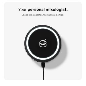 Smart Cocktail Mixer Coaster - Black